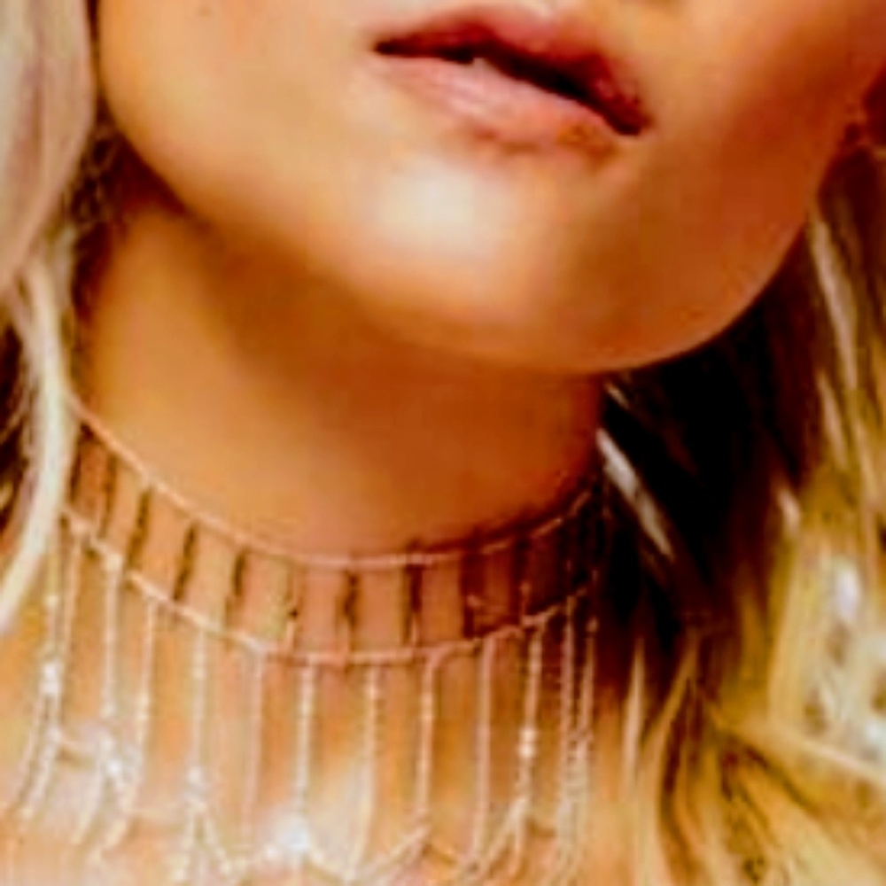 Free People Gold Flowing Sand Choker